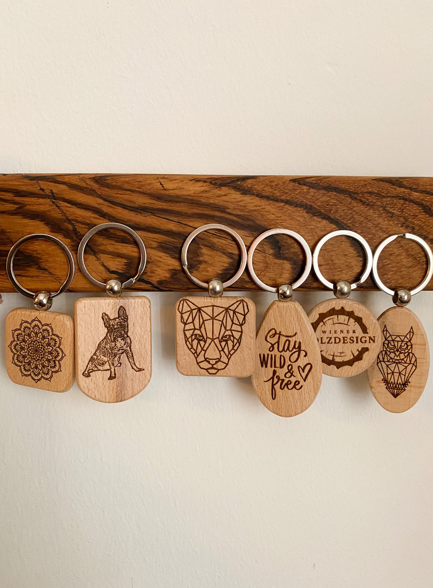 Personalisierbarer Schlüsselanhänger mit Lasergravur