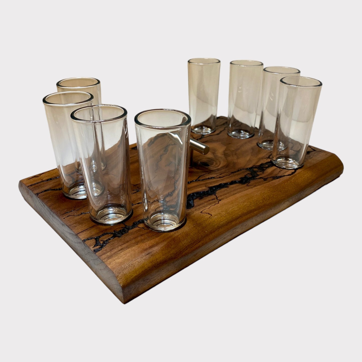 Schnapsbrett Shotgläser Lichtenbergfiguren Nuss Shotglass Bar Gläser | Männergeschenk Schnapsregal Nussbaum Schnapsglasbrett Schnapsbar