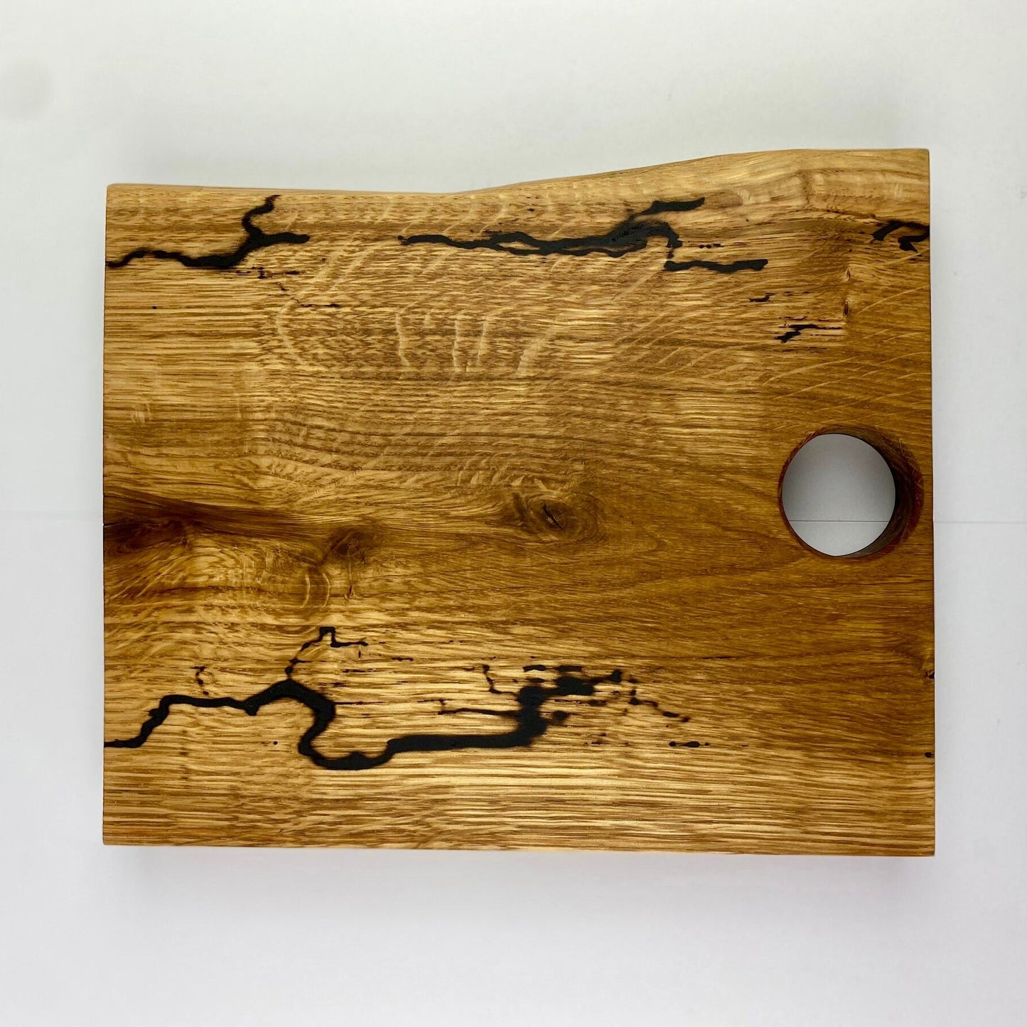 Schneidebrett 2er Set Jausenbrett Massivholz Käseplatte Eichenholz Lichtenberg Figuren Epoxidharz | Schneidebrett fraktal burn Epoxy wood