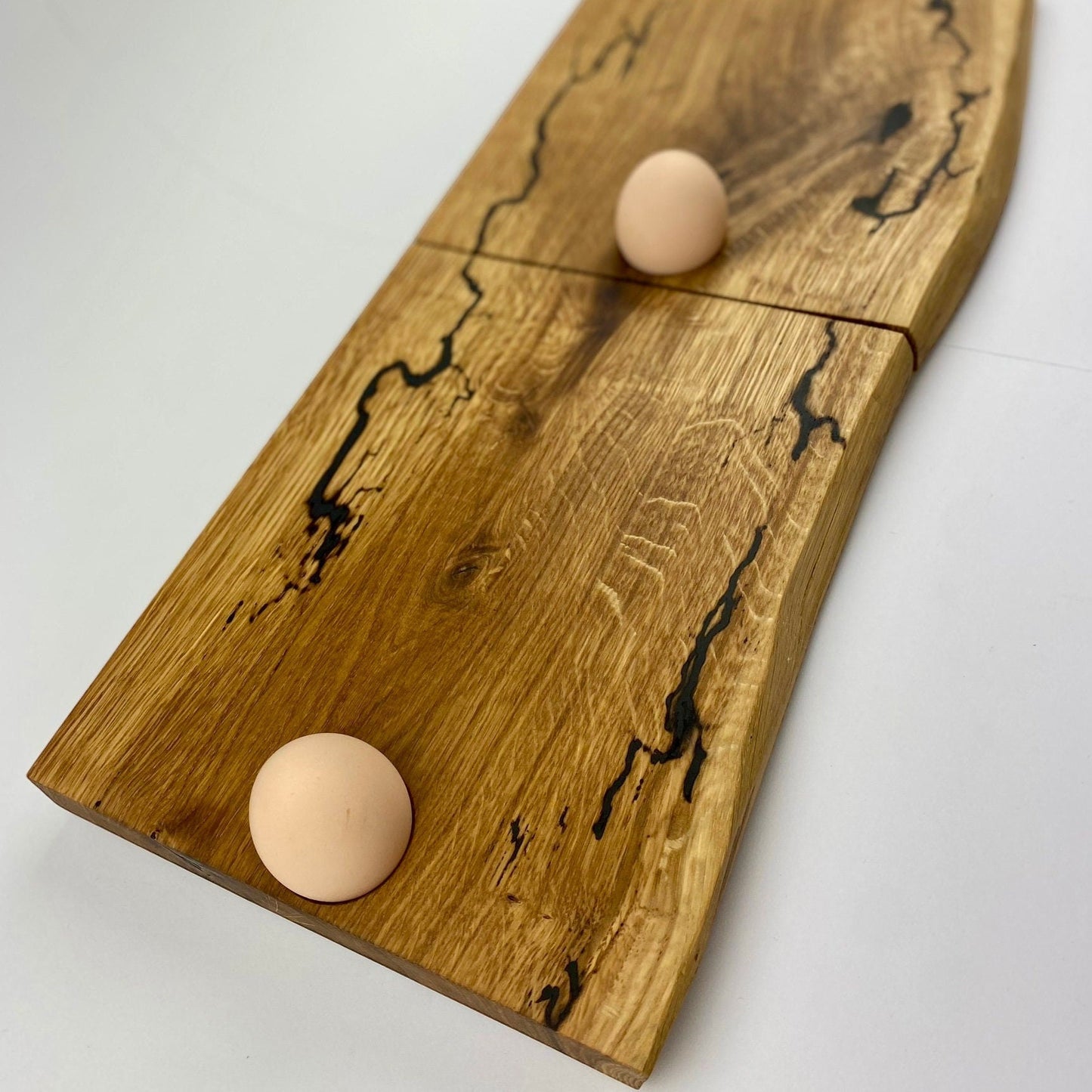 Schneidebrett 2er Set Jausenbrett Massivholz Käseplatte Eichenholz Lichtenberg Figuren Epoxidharz | Schneidebrett fraktal burn Epoxy wood