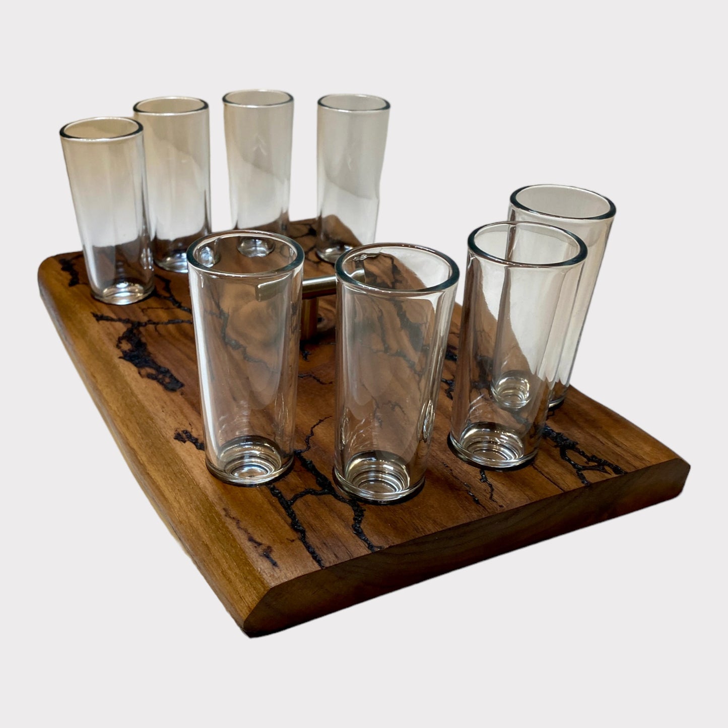 Schnapsbrett Shotgläser Lichtenbergfiguren Nuss Shotglass Bar Gläser | Männergeschenk Schnapsregal Nussbaum Schnapsglasbrett Schnapsbar