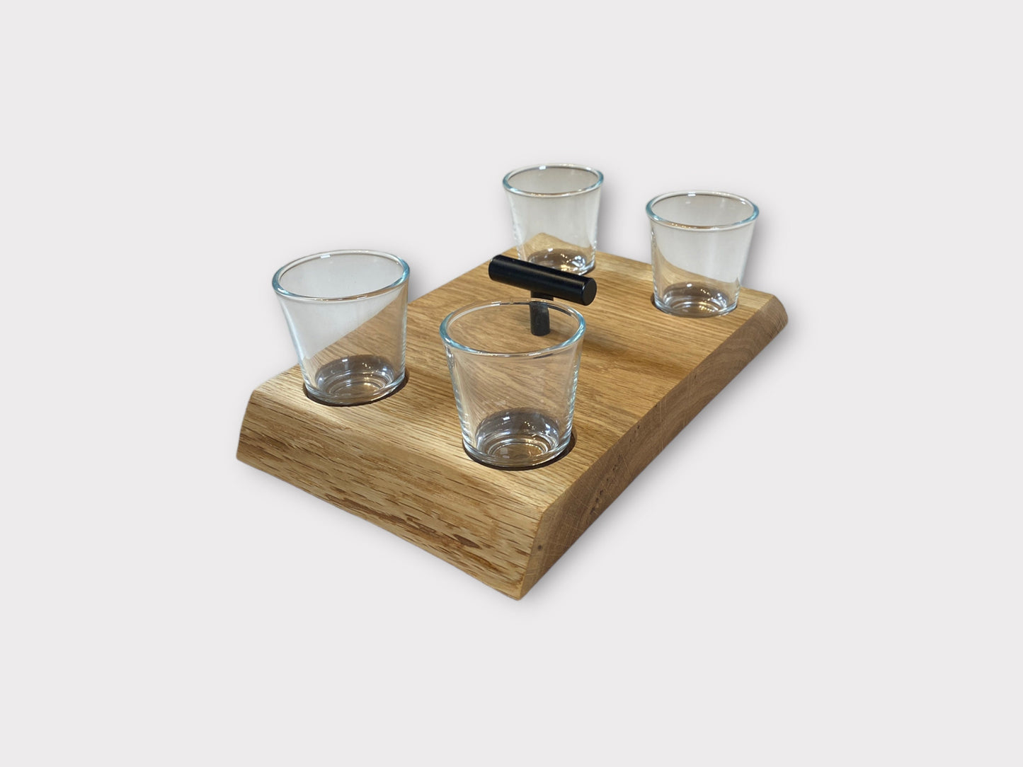 Eichenholz Schnapsbrett Shotgläser Baumkante Shotglass Bar Männergeschenk Schnapsregal Eiche Schnapsglasbrett Schnapsbar Holz Bar Geschenk