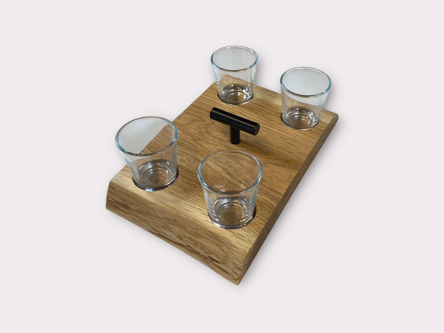 Eichenholz Schnapsbrett Shotgläser Baumkante Shotglass Bar Männergeschenk Schnapsregal Eiche Schnapsglasbrett Schnapsbar Holz Bar Geschenk