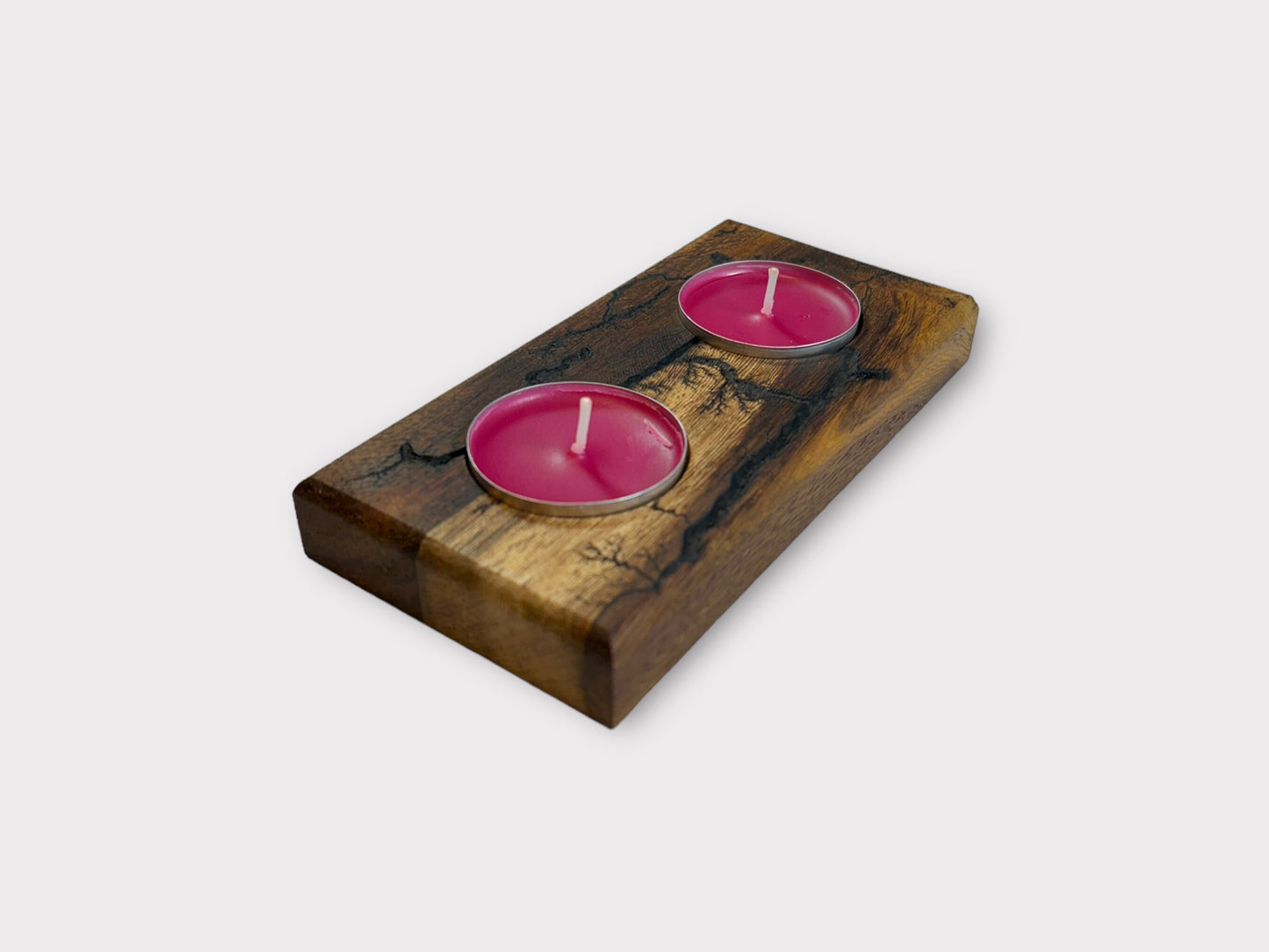 Kerzenständer Kerzenhalter Holz Lichtenbergfiguren Kerzenständer Sennaholz Windlicht Teelichter Geschenk Teelicht Deko Kerzen Teelichthalter