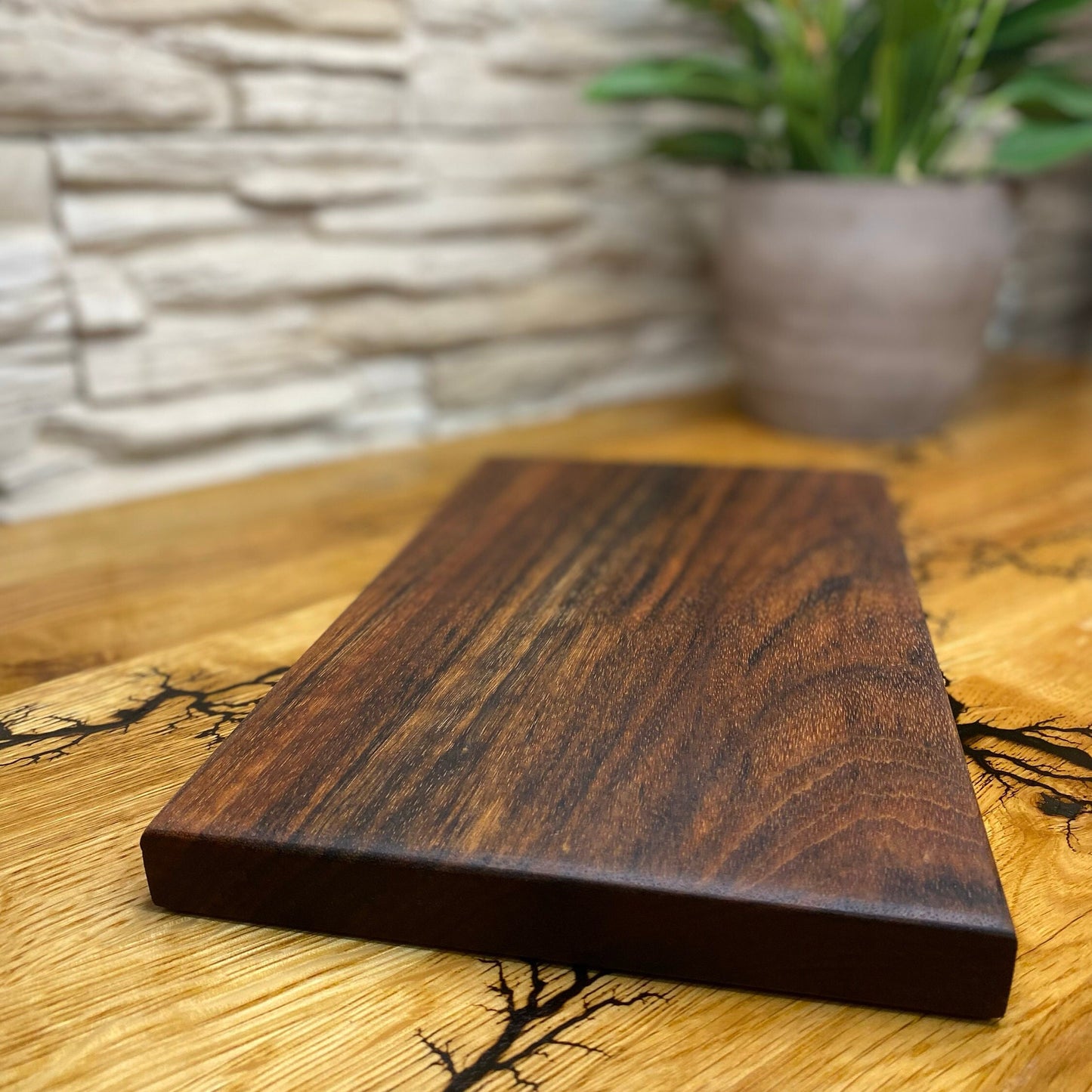 Schneidebrett Nussbaum Jausenbrett Massivholz Käseplatte | Nussholz Cuttingboard | Edelholz Nut wood Servierbrett Holz Nuss