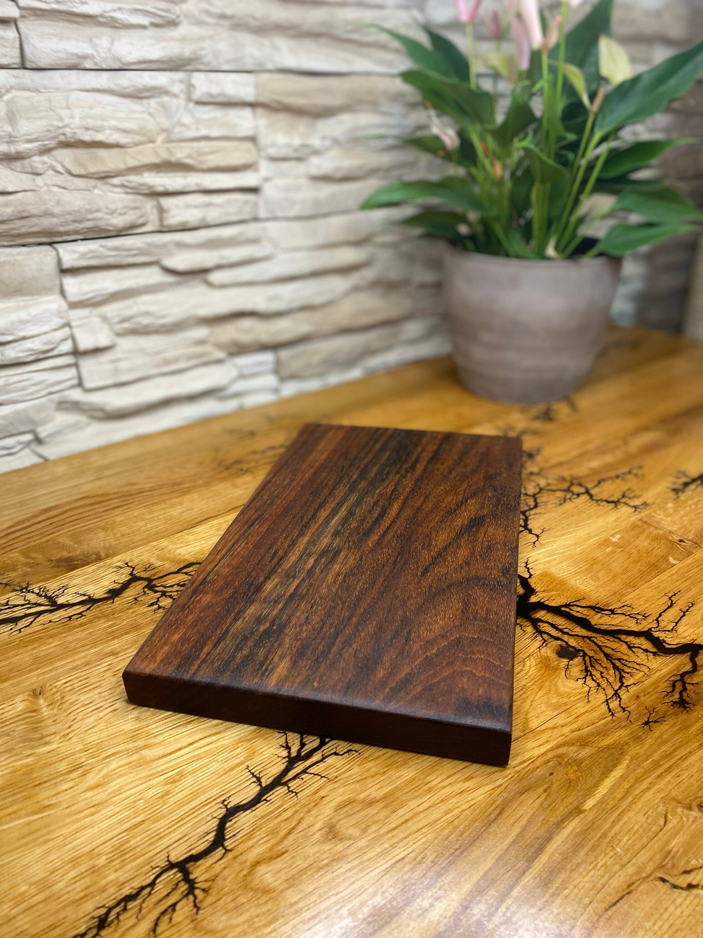 Schneidebrett Nussbaum Jausenbrett Massivholz Käseplatte | Nussholz Cuttingboard | Edelholz Nut wood Servierbrett Holz Nuss