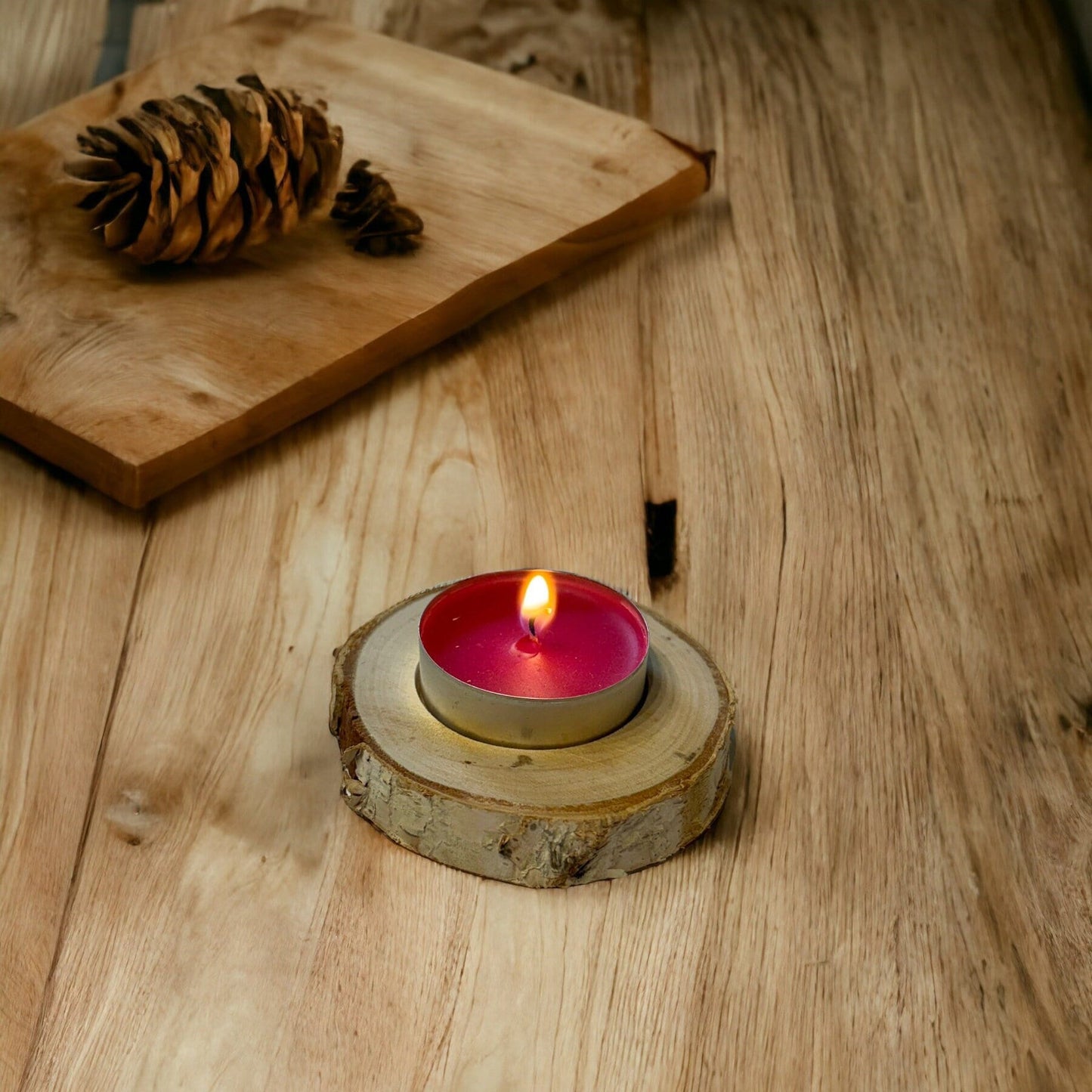 Teelichthalter Birke Hochzeitsdeko Kerzenhalter Kerzenständer Birkenholz Windlicht Teelichter Geschenk Deko Kerzen Weihnachtsdeko Advent