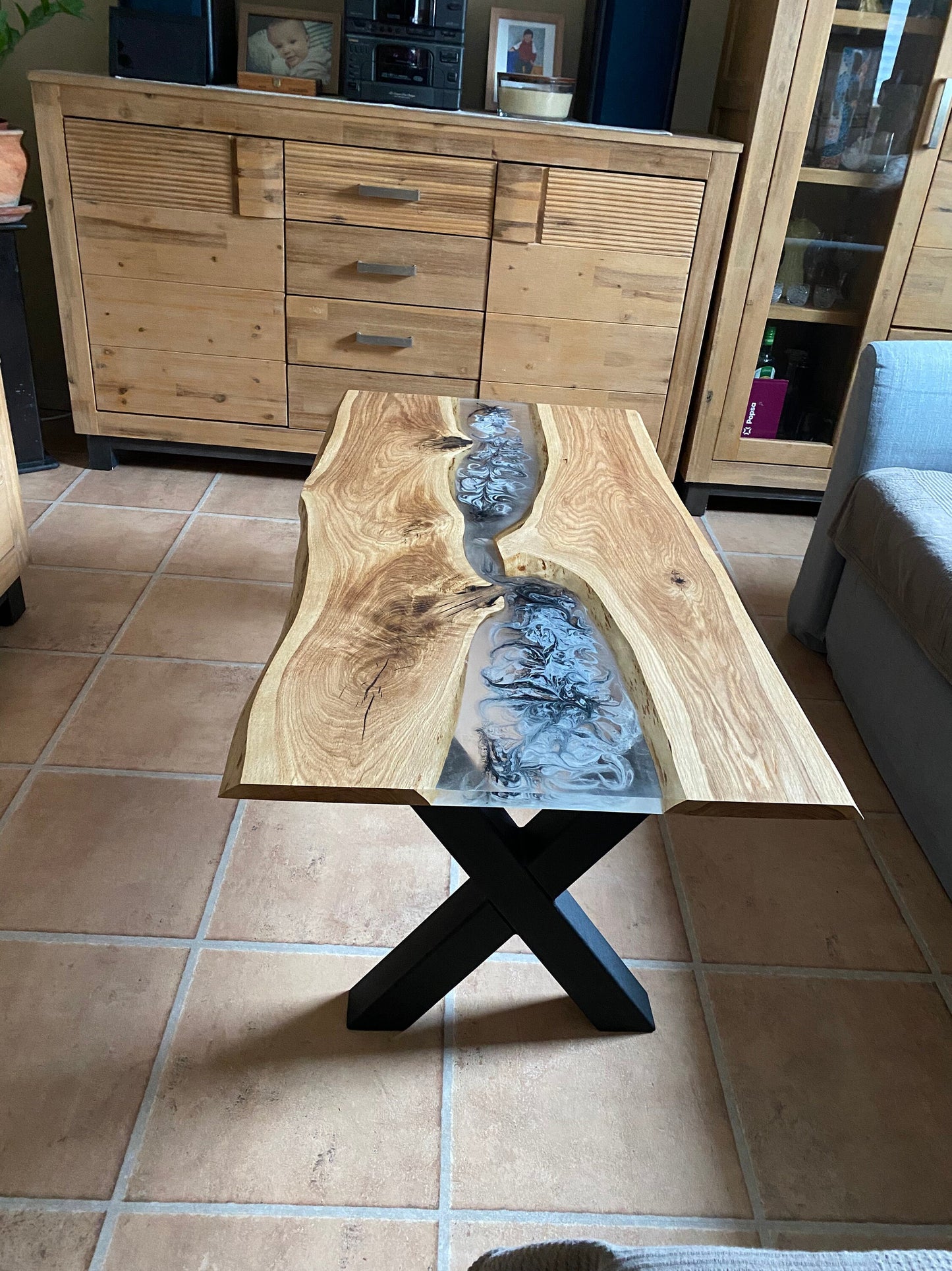 personalisierbar | Epoxidharztisch selbstgestalten | Rivertable aus massivholz | Couchtisch | einzelstück | handgemacht